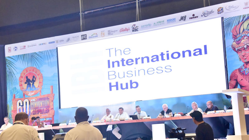 The International Business Hub reafirma su compromiso en boxeo en la convención WBC